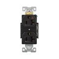 Product Image of Arrow Hart Heavy-Duty Industrial Duplex Receptacle, #14-10 Awg 20A 125V, Black, TR5362BK