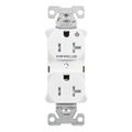 Product Image of Arrow Hart Heavy Duty Industrial Duplex Receptacle, Half Control, #14-10 Awg 20A 125V, 2-Pole,, TR5362CHW