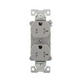 Product Image of Arrow Hart Heavy-Duty Industrial Duplex Receptacle, #14-10 Awg 20A 125V, Gray, TR5362GY