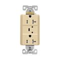 Product Image of Tvss Receptacle, Led Indicat & Alarm, #14-#10 Awg 20A, 840J, Ivory, Straight Blade, TR5362VS