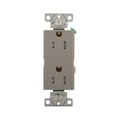 Product Image of Heavy-Duty Industrial Duplex Receptacle, #14-10 Awg 15A 125V, Gray, Impact-Resistant & Back Body, TR6252GY-BOX