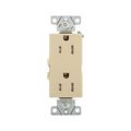 Product Image of Heavy-Duty Industrial Duplex Receptacle, #14-10 Awg 15A 125V, Ivory, TR6252V-BOX