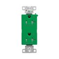 Product Image of Heavy-Duty Industrial Duplex Receptacle, #14-10 Awg 20A 125V, Green, TR6352CDGN