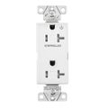 Product Image of Commercial Duplex Receptacle, Half Control, #14-10 Awg 20A 125V, 2-Pole 3-Wire, TR6352CHW