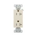 Product Image of Heavy-Duty Industrial Duplex Receptacle, #14-10 Awg 20A 125V, Light Almond, TR6352LA-BOX