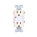 Product Image of Led Nightlight w/ Duplex Receptacle, #12-#14 Awg 15A, Flush Mount, 120/277V, Light Almond, TR7734LA-BOX