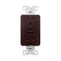 Product Image of Combination 3.6A Usb Charger With Duplex Receptacle, 15A, 125V, Br, TR7765B-BOX