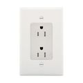 Product Image of Commercial Duplex Receptacle, #14-10 Awg 15A 125V, Push & Side, Impact-Resistant & Back Body, TR780W-BOX