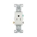 Product Image of Commercial Single Receptacle, #14-10 Awg 15A 125V, SideWire, Impact-Resistant & Back Body, Pvc, TR817W-BOX