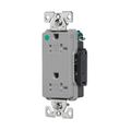 Product Image of Arrow Hart Duplex Receptacle, #14-10 Awg 20A, Healthcare 125V, Black, Pvc Body, 5-20R, Duplex, TR8362BK