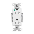 Product Image of Arrow Hart Duplex Receptacle, #14-10 Awg 20A, Healthcare 125V, Pvc Body, 5-20R, Duplex, TR8362W