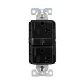Product Image of Slim Afgf Receptacle, Self-Test, #14 -10 Awg 20A 125V, Afgf, Black, 5-20R, 2-Pole 3-Wire, TRAG20BK