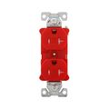 Product Image of Commercial Duplex Receptacle, #14-10 Awg 20A 125V, Back & Side, Red, 5-20R, TRBR20RDBXSP
