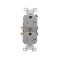 Product Image of Commercial Duplex Receptacle, #14-10 Awg 20A 125V, SideWire, Gray, Pvc Body, 5-20R, TRCR20GY