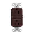 Product Image of Tamper-Resistant, Self-Test Gfci, 15A, 125V, Brown, Slim Design, TRGF15B