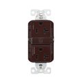 Product Image of Tamper-Resistant, Self-Test Gfci, 20A, 125V, Brown, Slim Design, TRGF20B