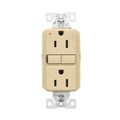 Product Image of Tamper-Resistant, Controlled, Self-Test Gfci, 15A, 125V, Ivory, Slim Design, TRGFC15V