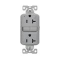 Product Image of Tamper-Resistant, Controlled, Self-Test Gfci, 20A, 125V, Gray, Slim Design, TRGFC20GY