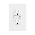 Product Image of Gfci Receptacle, Audible Alarm, Self-Test, #14 -10 Awg 15A 125V, 2-Pole 3-Wire, TRSGFA15W