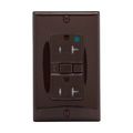 Product Image of Hospital Grade Gfci Receptacle, Self-Test, #14 -10 Awg 20A 125V, Brown, 2-Pole 3-Wire, TRSGFH20FB
