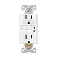 Product Image of Gfci Receptacle, Nightlight, Self-Test, #14 -10 Awg 15A 125V, Night Light, 2-Pole 3-Wire, TRSGFNL15W