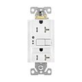 Product Image of Gfci Receptacle, Nightlight, Self-Test, #14 -10 Awg 20A 125V, Night Light, 2-Pole 3-Wire, TRSGFNL20W