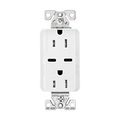 Product Image of Combination Usb Type-C Charger, 15A 5-15R Receptacle, 5A, 125 Vac, White, Box, TRUSBC15W-BOX
