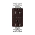 Product Image of Combination Usb Type-C Charger, 20A 5-20R Receptacle, 5A, 125 Vac, Brown, Box, TRUSBC20B-BOX