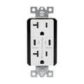 Product Image of Combination Usb Type-C Charger With Power Delivery, 20A 5-20R Receptacle, 60W,125Vac, W, TRUSBPDC20W-BOX