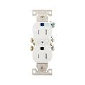 Product Image of Residential Duplex Receptacle, #14-10 Awg 15A 125V, SideAnd Push, Gray, Weather Resistant, TWR270GY