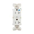 Product Image of Commercial Duplex Receptacle, #14-10 Awg 20A 125V, Back & Side, Ivory, Weather Resistant, TWRBR20WBXSP