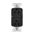 Product Image of Tamper And Weather-Resistant, Self-Test Gfci, 15A, 125V, Black, Slim Design, TWRGF15BK