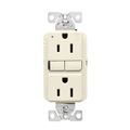 Product Image of Tamper And Weather-Resistant, Self-Test Gfci, 15A, 125V, Light Almond, Slim Design, TWRGF15LA