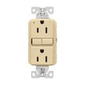 Product Image of Tamper And Weather-Resistant, Self-Test Gfci, 15A, 125V, Ivory, Slim Design, TWRGF15V