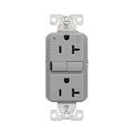 Product Image of Tamper And Weather-Resistant, Self-Test Gfci, 20A, 125V, Gray, Slim Design, TWRGF20GY