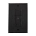 Product Image of Vacancy Sensor Switch, No Neutral Connection, 120V, Black, 1-Pole, 3-Way, 1-Phase, 450 Sq Ft, VS306U-BK