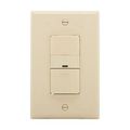 Product Image of Vacancy Sensor Switch, No Neutral Connection, 120V, Ivory, 1-Pole, 3-Way, 1-Phase, 450 Sq Ft, VS306U-V