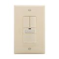 Product Image of Vacancy Sensor Dual Switch, Dual Switch, w/ Nightlight, 120V, Almond, 1-Pole, 3-Way, 1000 Sq Ft, VS310R-A
