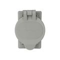 Product Image of Weatherpoof Receptacle Cover, Self-Closing, Surface Mount, Gray, Single Receptacle, 1.75" Dia., WP1