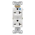 Product Image of Arrow Hart Industrial Duplex Receptacle, #14-10 Awg 20A, 250V, Weather Resistant 6-20R, WR5462W