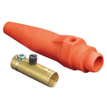 Product Image of 18 Series Cam-Type Female Detachable Plug, Single Set Screw Termination, Ball Nose, #2 2/0 AWG, 300A Max (White)