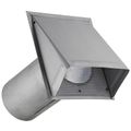 Product Image of 8" Paint-Grade Steel Galvanized Fresh Air Intake Vent without Damper, 11" Pipe (26 Gauge)
