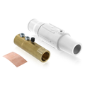 Product Image of 17 Series Female Complete Plug, Detchable, Double Set Screw, Cam-type Connector, Cable Range- 250-350MCM, 570A (White)
