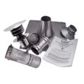 Product Image of 3" Vertical Single Wall Stainless Steel Z-Vent Water Heater Vent Kit