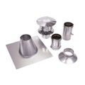 Product Image of 4" Vertical Single Wall Stainless Steel Z-Vent Water Heater Vent Kit