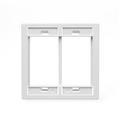 Product Image of Dual-Gang MOS Wallplate (White)