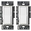 Product Image of Diva LED+ Dimmer Switch, 2-Pack, 150W LED, Single Pole/3-Way, No Neutral Required, 120V, White