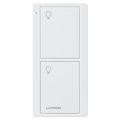 Product Image of 2-Button Pico Smart Remote, with Light Icons, UPJ2-2B-WH-L01, White, BAA Compliant