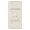 Product Image of Original 3-Button Pico Smart Remote with Raise/Lower and Preset, with Light Icons, Light Almond