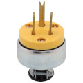 Product Image of Armored Plug, Fits Cord Diameter 1/4" - 5/8", 2P, 3 Wires, (15A, 125V)
